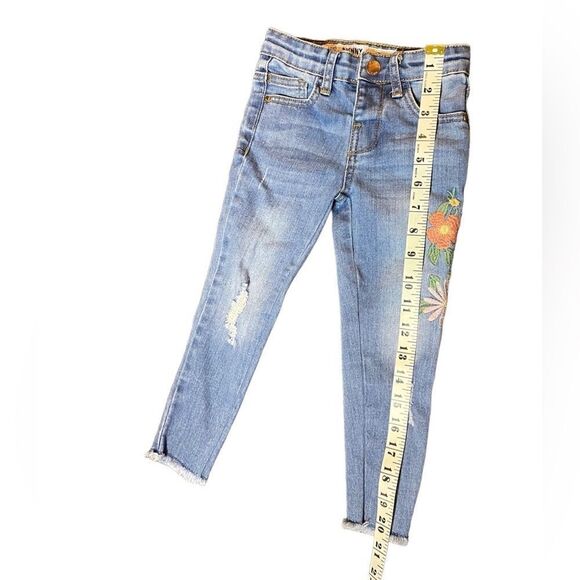 DENIM & CO Skinny BoHo Floral Embroidered Jean Size 3-4 - Picture 5 of 5